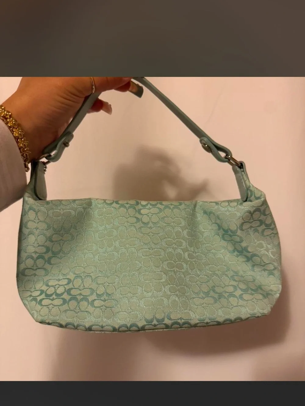 Coach Light Mint Shoulder Bag